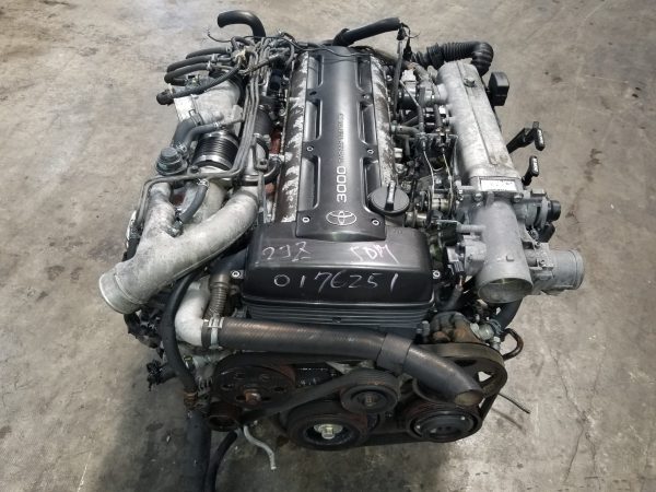 2JZGTE NON-VVTI TWIN TURBO 3.0L TOYOTA 2JZ ENGINE WITH AUTOMATIC TRANSMISSION COMPLETE SWAP