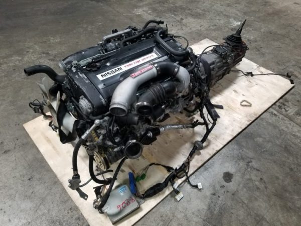 RB26DETT NISSAN SKYLINE GTR R32 2.6L TWIN TURBO ENGINE WITH 5 SPEED AWD MANUAL TRANSMISSION